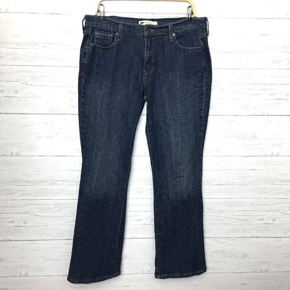 Levi's 515 Women's Jeans Boot Cut Dark Wash Stretch size 12 length 32" - Picture 2 of 11